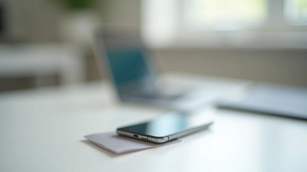 Telefon im Flugzeugmodus, Ruhestatus, Arbeitsplatz ohne digitale Ablenkungen